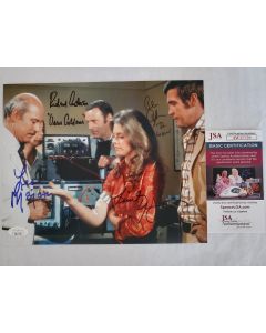 SIX MILLION DOLLAR MAN Lee Majors, Lindsay Wagner, Richard Anderson, Alan Oppenheimer Signed 8x10 Photo