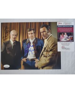 Alan Oppenheimer, Richard Anderson, Lee Majors Signed 8x10 Photo w/JSA COA