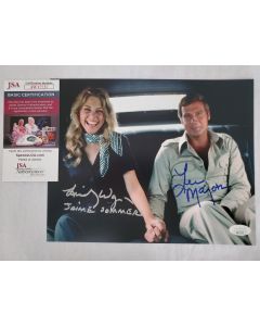 Lee Majors & Lindsay Wagner 6 Million Dollar Man w/ JSA COA Signed 8x10 Photo #4