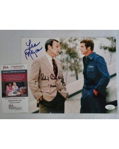 Lee Majors & Richard Anderson 6 MILLION DOLLAR MAN Signed 8x10 Photo w/ JSA COA