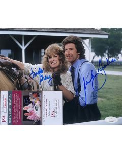 Linda Gray & Jack Scalia DALLAS w/ COA JSA 8X10 #213