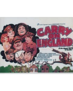 Linda Regan & Melvyn Hayes CARRY ON ENGLAND 1976 Signed 8x10 Photo #3