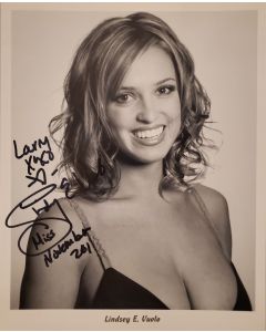 Lindsay E. Vuolo PLAYBOY PLAYMATE NOVEMBER 2001 TO: LARRY Signed 8x10 Photo #2