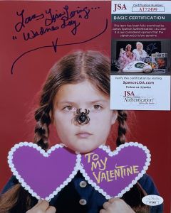 Lisa Loring ADDAMS FAMILY W/ JSA COA 8X10 #357