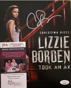 Christina Ricci LIZZIE BORDEN W/ JSA 8X10 #313