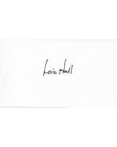 Lois Hall signed album page/card