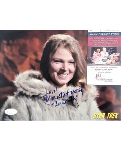 Marriette Hartley STAR TREK signed 8x10 w/ JSA COA # G01