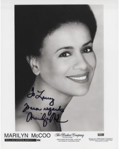 Marilyn McCoo 5th Dimension MUSIC GROUP TO: LARRY Signed 8x10 Photo #1