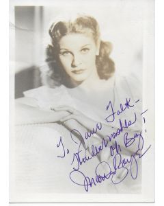 Martha Raye Vintage photo personalized to Jane Falk (approx. 5X7)