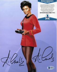 Nichelle Nichols Star Trek 8X10 w/Beckett COA 3