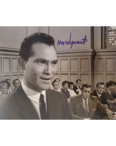 H.M. WYNANT PERRY MASON OS Signed 8X10 Photo
