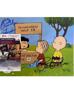 Charlie Brown Peter Robbins RIP & Pamelyn Ferdin signed 8x10 w/JSA COA
