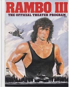 Rambo III 1988 original movie program