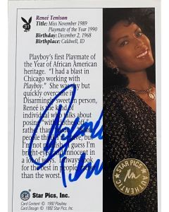 Renee Tenison November 1989 Playmate, Playmate OTY 1990 Original signed 8x10