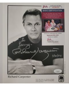 Richard Carpenter AMERICAN SINGER SONGRWRITER signed 8x10 W/JSA # G01