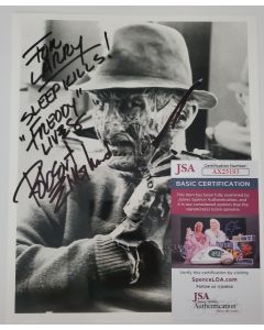 Robert Englund NIGHTMARE ON ELM STREET signed 8x10 W/JSA "TO LARRY"# G01