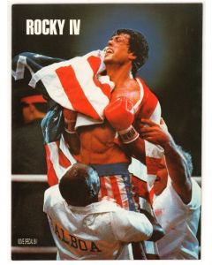 Rocky IV 1985 original movie program