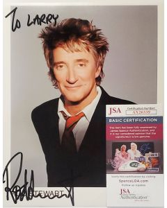 Rod Stewart SINGER signed 8x10 W/JSA # G01