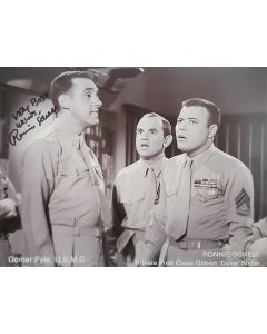 Ronnie Schell GOMER PYLE, U.S.M.C. signed 8x10 with JSA COA # G01