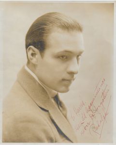 Rudolph Valentino Vintage 8X10 photo (personalized to Harold)