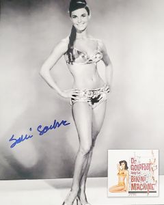 Salli Sachse RIP DR GOLDFOOT AND THE BIKINI MACHINE signed 8x10 # G16