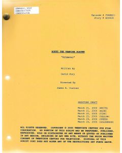 Buffy The Vampire Slayer "Primeval" 2000 original shooting draft 03/24 goldenrod
