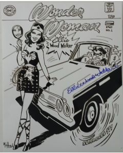 Ellie Wood Walker WONDER WOMAN signed 8x10 # G02