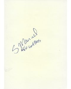 Sean Manuel 49ers signed album page/card 