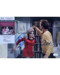 William Shatner & Kim Darby Star Trek Signed 8X10 Photo w/ JSA COA #2