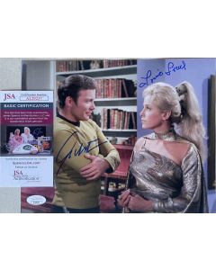 William Shatner & Louise Sorel Star Trek Signed 8X10 Photo w/ JSA COA  thehollyw