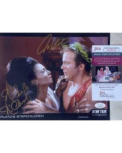 William Shatner & Nichelle Nichols Star Trek Signed 8X10 Photo w/ JSA COA
