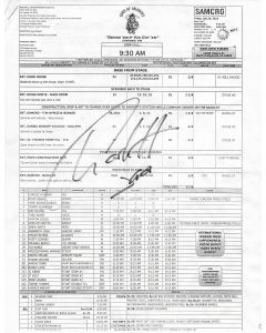 Charlie Hunnam Sons of Anarchy signed call sheet Last One