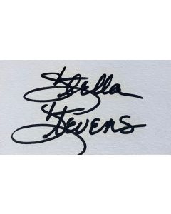 Stella Stevens THE NUTTY PROFESSOR Original Autographed 2x3 Card/Page