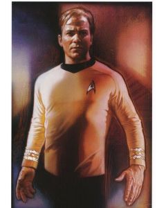 Original 1991 27X40 Star Trek 25th Anniversary poster signed by William Shatner