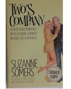 Suzanne Somers THREE'S COMPANY signed book "Two's Company" # G01