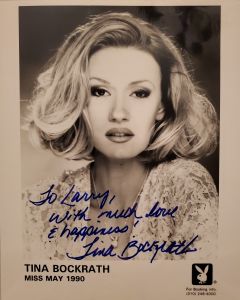 Tina Bockrath PLAYBOY MAY 1990 TO: LARRY 8x10 Signed Photo #2