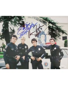 Heather Locklear, Adrian Zmed, William Shatner, James Darren TJ HOOKER CAST signed 8x10 # G01