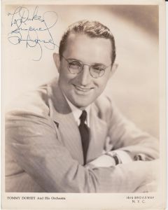 Tommy Dorsey (Signature personalized to Duke) - Vintage Photo