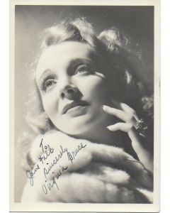 Virginia Bruce Vintage photo trimmed  personalized to Jane Falk (approx. 3X5) #2