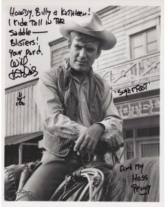 Will Hutchins (TO BILLY & KATHALEEN) SUGARFOOT TV SHOW Signed 8x10 #1