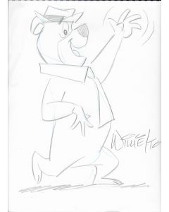 Yogi Bear original drawing signed by artist Willie Ito